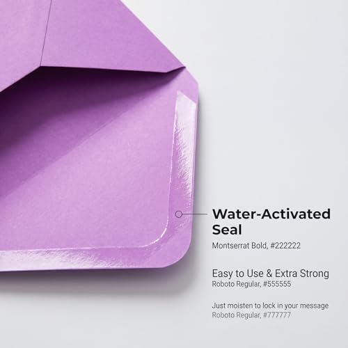 XXINMOH 100 Colorful A6 Invitation Envelopes 4x6 Self-Adhesive Pack