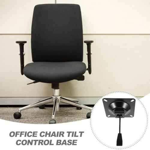 NOLITOY Office Chair Tilt Accessories, Square Lift Tray Gaming Chair Parts Iron Plate Base with Handle Repairing Replacement for Furniture Bar Stool Ironware