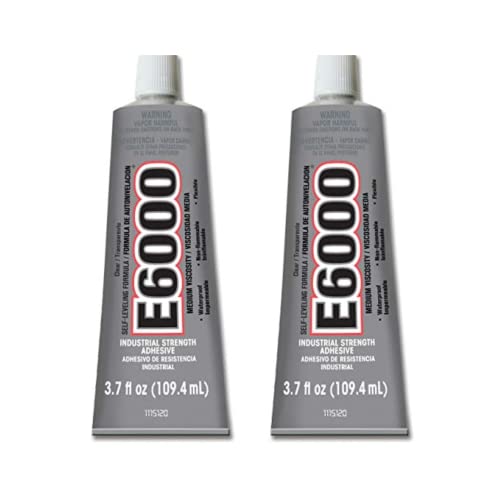 E-6000 2 Pack High Viscosity All-Purpose Adhesive, Clear 3.7 oz