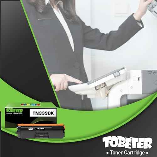 ToBeter TN339 Black Toner Replacement for Brother TN339BK TN-339BK TN-339 Toner Cartridge for MFC-L9550 MFC-L9550CDW HL-L9200 HL-L9300 Toner Black, 6,000 Pages High Yield