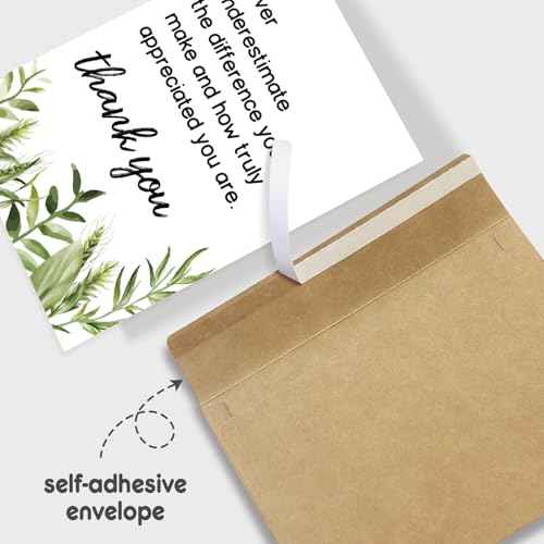 Employee Thank You Card, Appreciation Card for Coworker Boss Staff, Never Underestimate The Different You Make...