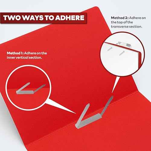 XFasten Self Adhesive Fasteners 2 Inch Capacity 500-Pack Archival-Grade Two Prong Paper Fasteners 2 Inch for Metal File Fastening, Folders, Medical Reports, Thick Paper Stacks, and Folder Accessories
