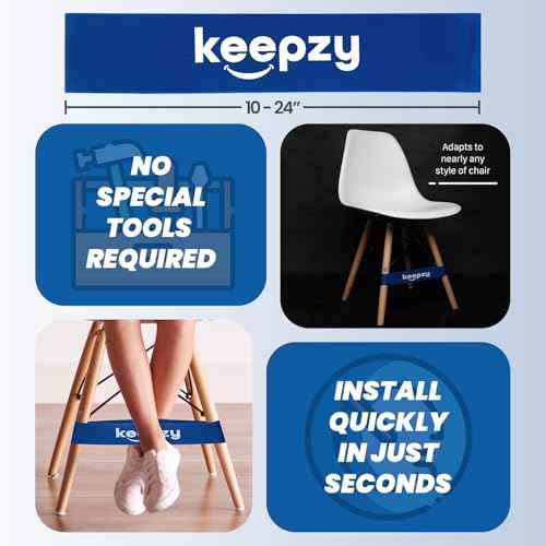 12 Pack Chair Bands, Anti Slip Chair Bands for Kids with Fidgety Feet, ADHD Chair Bands for Classroom, Desk Bands for Student Desks, Sensory Chair Rubber Bands