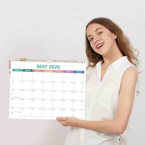 2026 Calendar - 2026 Wall Calendar from January to December 2026, Calendar 2026 with Premium Paper, Spiral Bound, 14.5'' x 11.5''