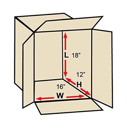 AVIDITI 18 x 16 x 12 Corrugated Cardboard Boxes, Medium 18"L x 16"W x 12"H, Pack of 25 | Shipping, Packaging, Moving, Storage Box for Home or Business, Strong Wholesale Bulk Boxes