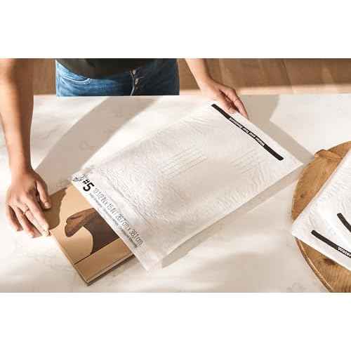 Duck Max #5 Poly Bubble Mailer, White, 10.5 inch x 15 inch, 25 Pack