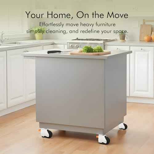 Upgrade Leveling Casters with Ratchet Handle, Height-Adjustable Plate Casters, White Retractable Casters for Workbench & Machine&Furniture, 1600 Lbs Total Load Capacity£¬4-Pack