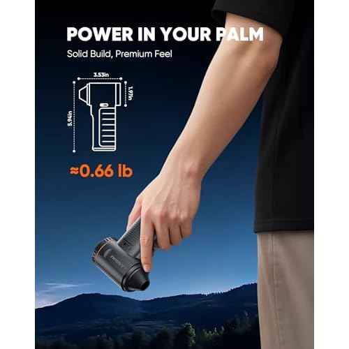 Electric Compressed Air Duster, 130000RPM Adjustable Infinitely Speed Handheld Mini Blower Cordless, 8000mAh Portable Power Fan Home Cleaner for Car Keyboard Computer PC Outdoor