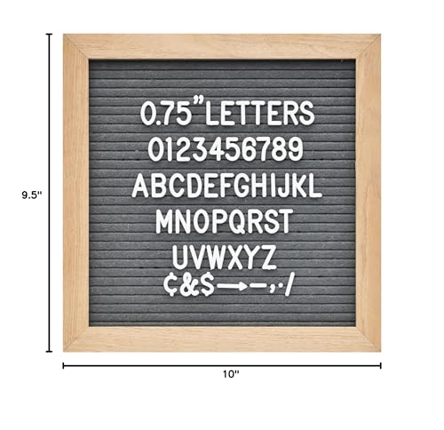 Veskaoty 3/4 Inch White Felt Letter Board Refill Kit - 294 Pcs for Messages