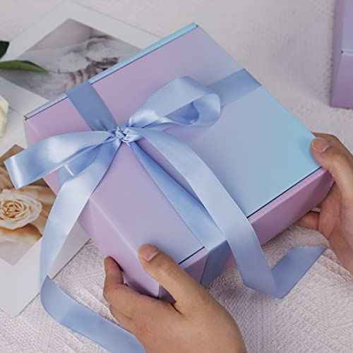 8x8x4 Inch Medium Shipping Boxes, 30 Pack Medium Cardboard Packing Boxes, Purple Mailing Shipping Boxes for Small Business