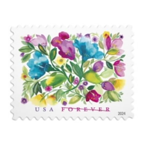 United States Postal Service Celebration Blooms Forever Postage Stamps Sheet of 20
