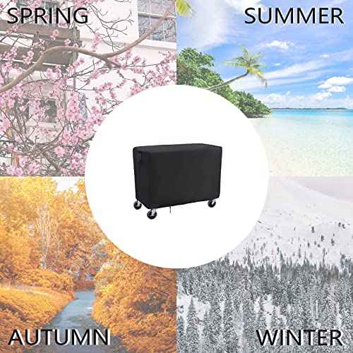 Rolling Tool Cart Cover 46 Inch,Waterproof Utility Cart Cover Service Cart Cover - 46 X 26 X 33 Inch