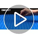 OMCOZY Blue Gel Seat Cushion with Honeycomb Cooling Design for Office, Car & Wheelchair