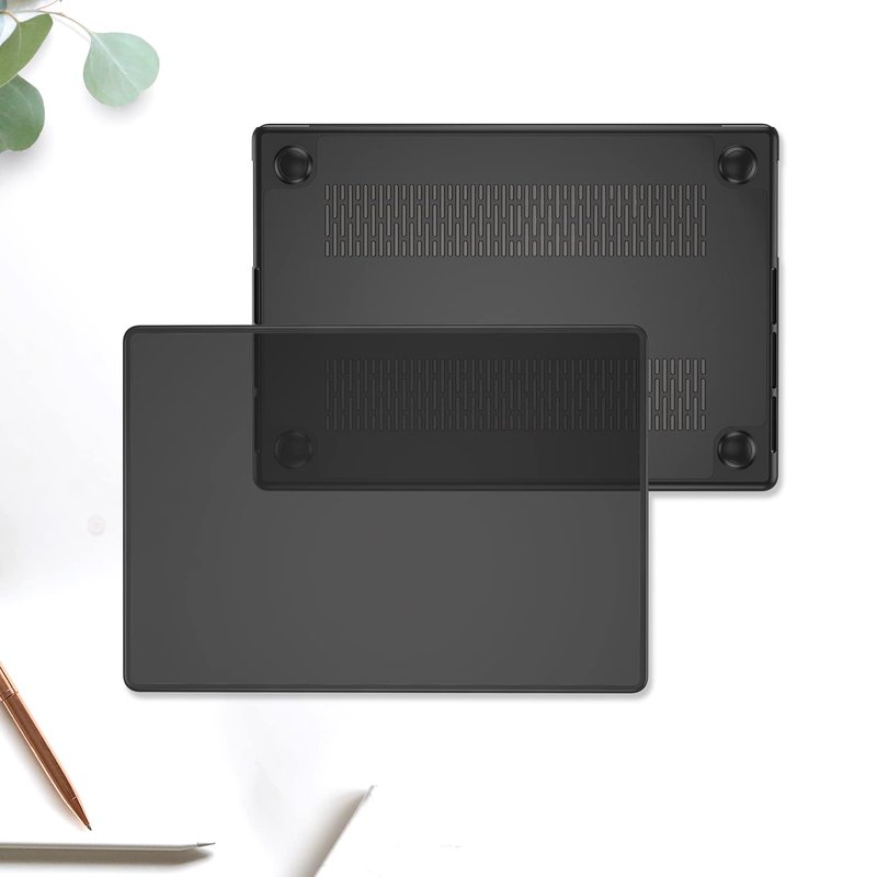 ProCase for MacBook Pro 16 Inch 2026 2025-2021 M5 M4 M3 M2 M1 Pro/Max, Translucent Hard Shell Shockproof Cover for MacBook Pro 16.2" -Black
