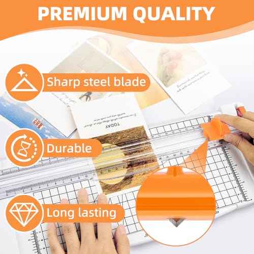 157400-1001 Paper Cutter Blades Replacement for Fiskars Paper Trimmer TripleTrack High Profile Blades, Portable Paper Cutter Style I Blade 1968701005 for Cutting and Scoring- 2 Pack