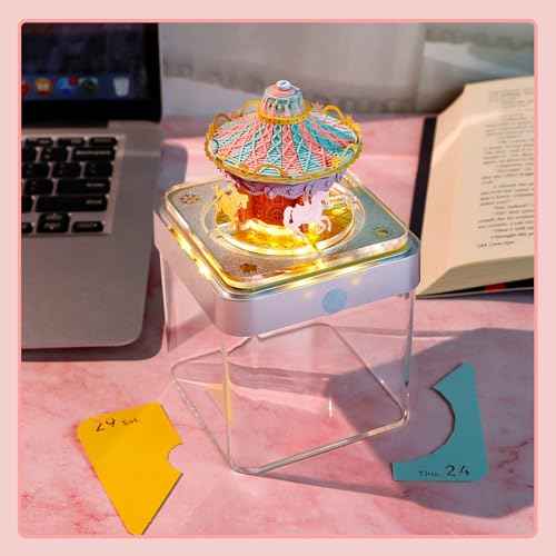 3D Calendar 2026,Time Piece Calendar 2026,3D Memo Pad,3D Desk Calendars 2026,Carousel Tear Away calendar,3D Art Notepad,Christmas Gift,New Year Gift (Carousel)