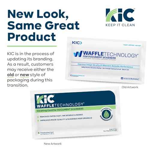 KICTeam - Waffletechnology Cleaning Cards for MICR Check Readers (15 Cards) - Presaturated with Quick Drying Solution - Made in USA