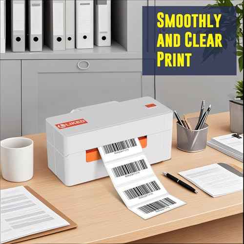 L LIKED 2" x 1" Direct Thermal Labels, Permanent Adhesive Barcode Adress Labels & Compatible with Rollo, Zebra and Other Desktop Printers (12 Rolls, 15600 Labels)