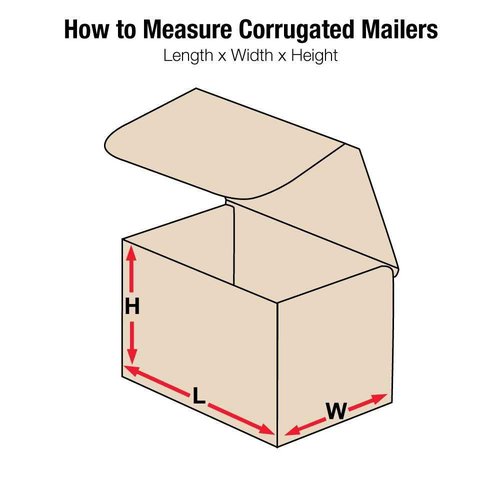 Aviditi Brown Kraft Corrugated Cardboard Mailing Boxes, 7 x 5 x 2 Inches, Pack of 50, Crush-Proof, for Shipping, Mailing and Storing