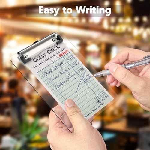 Mini Clipboard 30 Pack, 5 x 7 Plastic Small Clear Clip Boards with Low Profile Clip, Memo Size for Classroom, Teacher, Students, School & Office Supplies