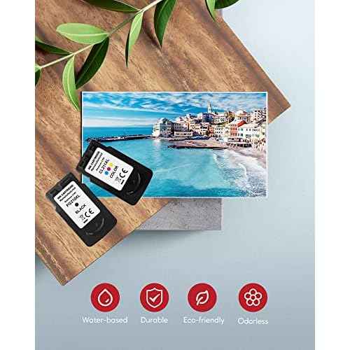 PG-210XL/CL-211XL Ink Cartridges Compatible Replacement for Canon 210 211, 210XL 211XL Ink Combo Pack Use to Canon MP495 MP280 MP490 MP480 MP270 MP240 MX420 MX410 MX350 (2 Pack)