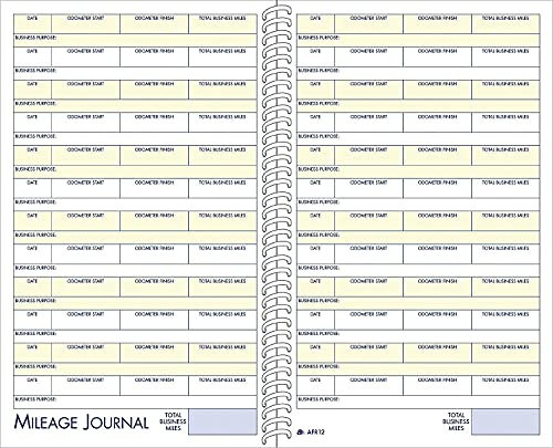 Adams AFR12 Mileage & Expense Log Book 5.25 x 8.5, 49 Forms, 63 Pages