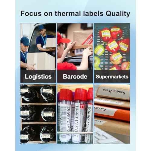 Weemay 30336 FNSKU Barcode Labels, Compatible for DYMO LabelWriter 5XL 550 550 Turbo 4XL 450 Wireless 450 Duo, 1" x 2-1/8", 25mm x 54mm Label with RFID Chip, for Barcodes, 4 Rolls, 2000 Labels