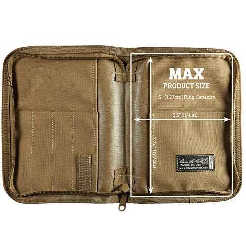 Rite in the Rain Weatherproof CORDURA Fabric, 1/2" Ring Binder Cover, 6.75" x 8.875", Tan Cover (No. C9200)