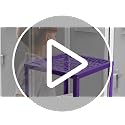 Demonwer Locker Organizer Shelf Blue Stackable Extra Storage Cabinet