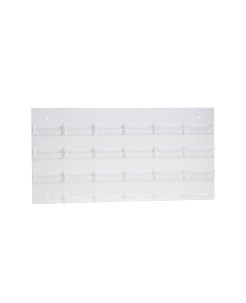 Source One 24 Pocket Wall Mount Business Card Holder Display (Clear)