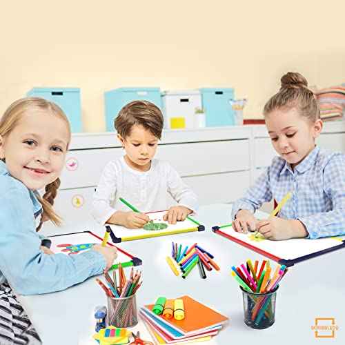 ScribbleDo 10 Pack Magnetic Dry Erase Board for Kids Whiteboard 9¡±x12¡± Includes White Board for Writing Learning & Drawing Art Educational Kids Toy