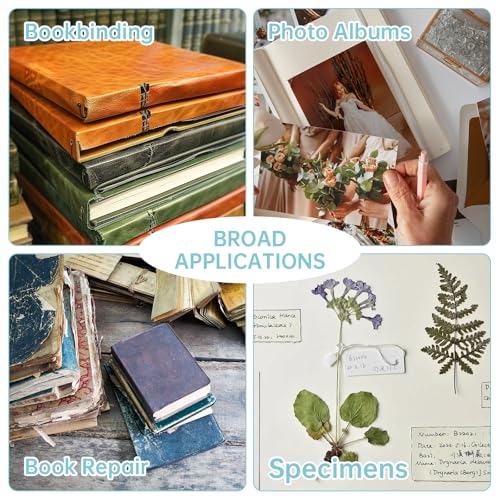 NiHome 35 PCS Book Press Binding Kit for Notebooks, Lesson Plans, Document Organization - Compact Bamboo Bookbinding Tools, Book Binding Supplies with Portable Handle for Beginners DIY