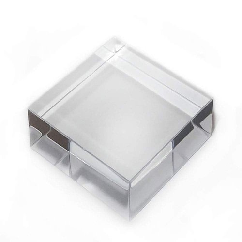 Mirart Clear Acrylic Cube (4 x 4 x 1-1/4)