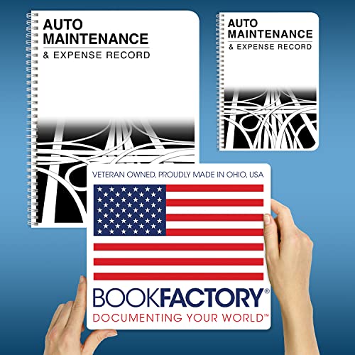 Auto Maintenance Log 5" x 7" Wire-O, 100 Pages – BookFactory