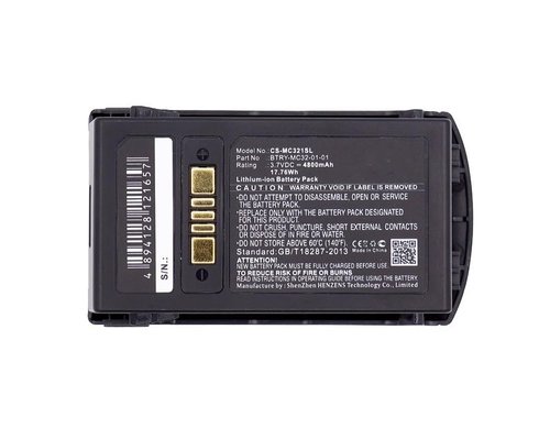 Battery for Zebra MC3200, MC32N0, MC32N0-S, MC3300, fit for BTRY-MC32-01-01, BTRY-MC32-52MA-01, BTRY-MC32-52MA-10, BTRY-MC33-52MA-01