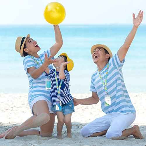 48 Sets Cruise Lanyard for Ship Cards Bulk Hawaii Carnival Lanyards with ID Holder Aloha Cruise Accessories Set Lanyard Waterproof Card Holders for Badge Key Card Women Men Essentials