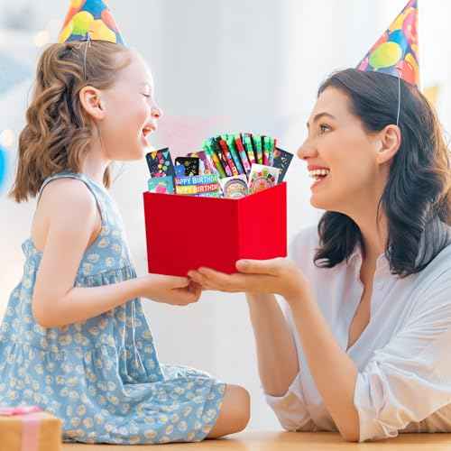 Kolewo4ever 500 Pieces Happy Birthday Gifts Set:100 Pcs Happy Birthday Pencils,100 Pcs Bookmarks and 200 Pcs Badge Stickers