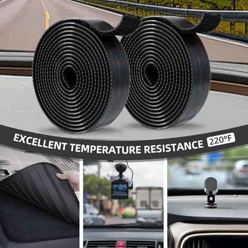 Dual Lock SJ3550 Reclosable Fastener 2''¡¿6Ft, Made of 3M Black Heavy Duty Mounting Tape Strong Adhesive with Interlocking Mushroom-Shaped Heads for Indoor and Outdoor Use