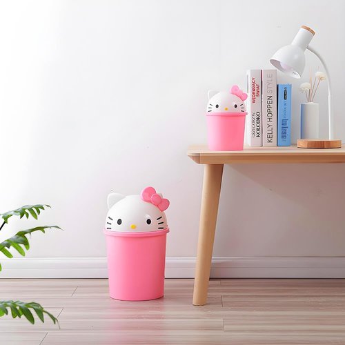 NBHUZEHUA 2.6 Gallon Unicorn Cute Kids Room Trash Can Bedroom Girls Dorm Bathroom Nursery Home Office Small Waste Basket Garbage Cans Trash Bin Dustbin