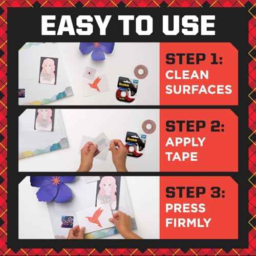 Scotch Removable Double-Sided Mounting Squares, 16 Pre-Cut Foam Squares, 0.7 in. x 0.7 in., Removes Easily Without Leaving Any Residue, Photo-Safe, Mess-Free Application (108AMS-SQ-16)