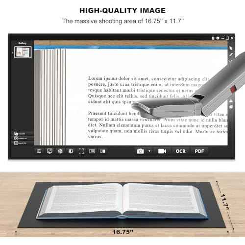JOYUSING WIFI/USB/VGA/HDMI Four Mode 8MP Wireless Document Camera with 7200mAh Battery for Teachers, Mac, Windows, Chrome Compatible, Online Teaching, Distance Learning and Web Conferencing