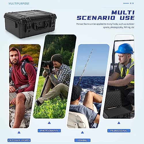 TORIBIO Graded Comic Book Storage Box, Hard Case Fits CGC Graded Comic Books, Waterproof Hard Shell Protection Carrying Case with Customizale Foam Interior