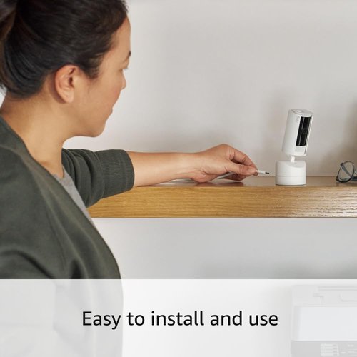 Ring Pan-Tilt Indoor Cam | See all around your home or business with 360° pan coverage, HD video, plus Two-Way Talk (2024 release) | Black