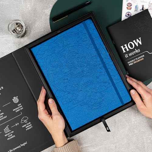 Legend Planner PRO Premium ? Large Undated Weekly, Monthly & Budget Planner with Habit Tracker ? Life Organizer for Time & Task Management, Goal Setting & Productivity ? A4 size (Mystic Blue)