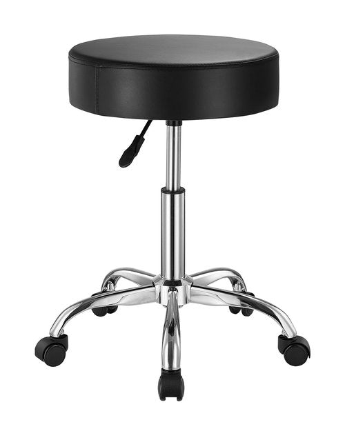 MR DIY TOOLS Rolling Stool with Wheels Silver