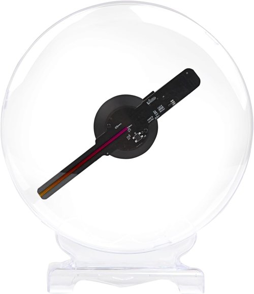 Missyou 3D Hologram Fan - 7.9" Holographic Projector with Remote & Speaker for Business Displays | Christmas Tree Ads