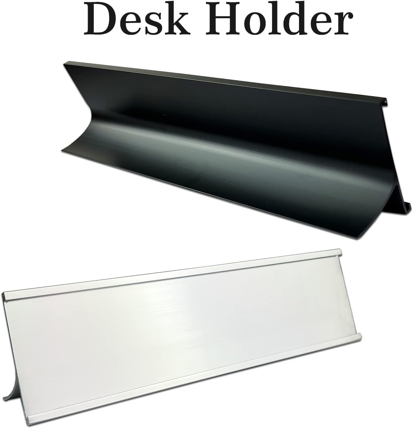 Skiennix Personalized Aluminum Name Plates - Custom Desk or Wall Plates | Two Lines of Text, 3 Color Options