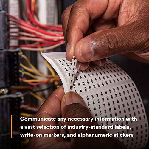 3M Pre-Printed Wire Marker Book SPB-09, black print on a white background highlights the characters, 1 Book