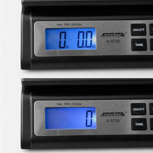 Accuteck A-ST85LB Heavy Duty Postal Shipping Scale with Extra Large Display, Batteries and AC Adapter