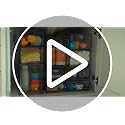 Vtopmart 8-Tier Rolling Cart with Drawers, Clear Plastic Storage, Includes 8 Movable Dividers